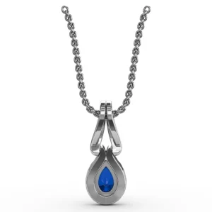 Sale Fana Make A Statement Sapphire and Diamond Pendant