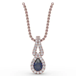 Sale Fana Make A Statement Sapphire and Diamond Pendant