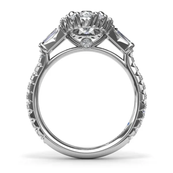 Outlet Fana Marquise Baguette Diamond Engagement Ring