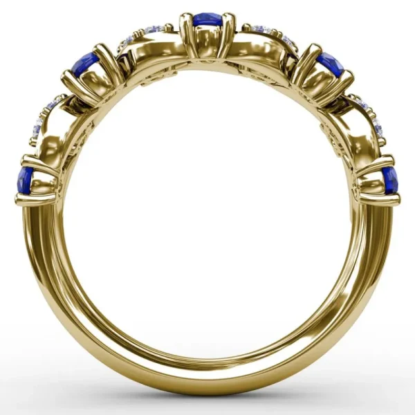 New Fana Marquise Sapphire and Diamond Ring