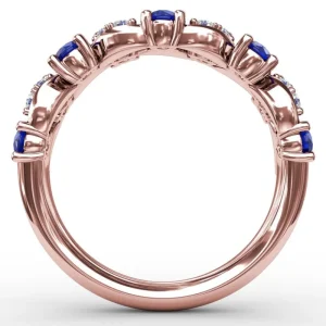 New Fana Marquise Sapphire and Diamond Ring