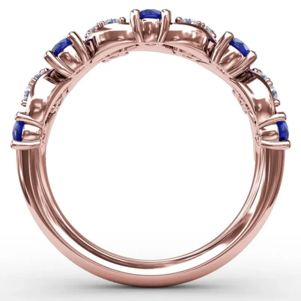 New Fana Marquise Sapphire and Diamond Ring