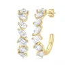 Clearance Kelley Collection Mixed Shape Half Hoop Earrings