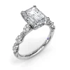 New Fana Modern Vintage Diamond Engagement Ring