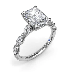 New Fana Modern Vintage Diamond Engagement Ring