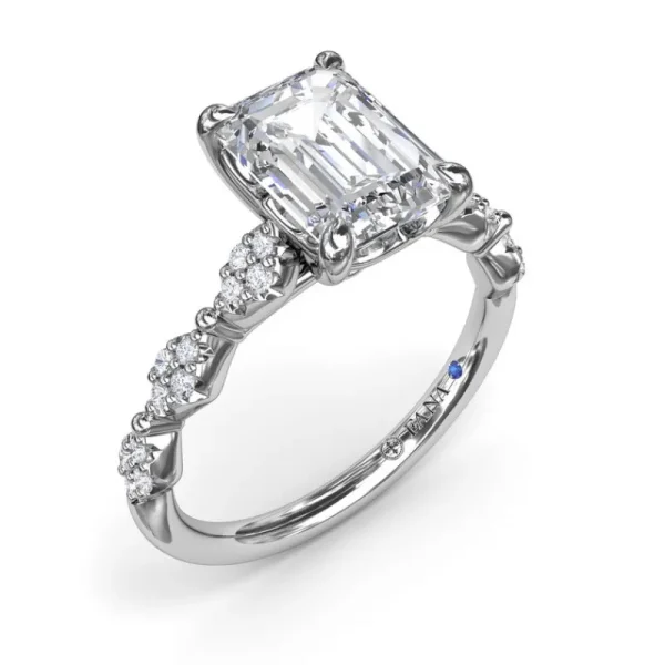 New Fana Modern Vintage Diamond Engagement Ring
