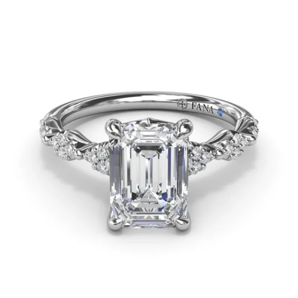 New Fana Modern Vintage Diamond Engagement Ring