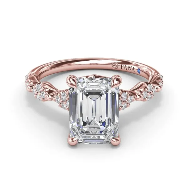 New Fana Modern Vintage Diamond Engagement Ring