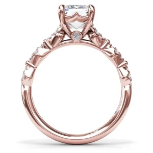 New Fana Modern Vintage Diamond Engagement Ring