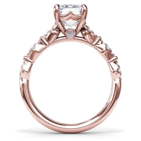 New Fana Modern Vintage Diamond Engagement Ring