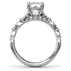 New Fana Modern Vintage Diamond Engagement Ring