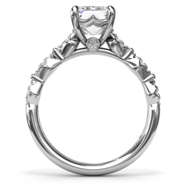 New Fana Modern Vintage Diamond Engagement Ring