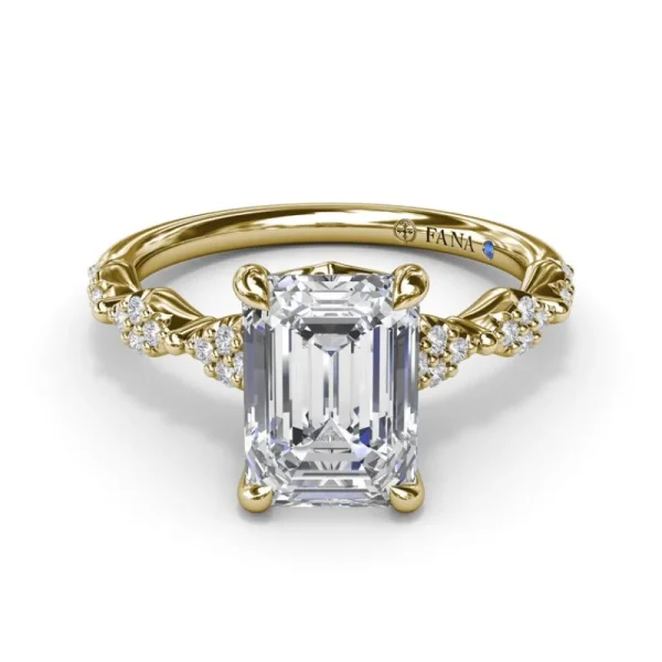 New Fana Modern Vintage Diamond Engagement Ring