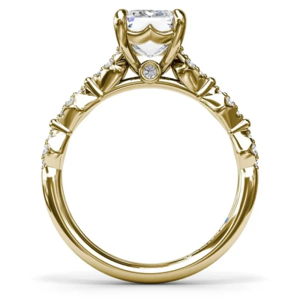 New Fana Modern Vintage Diamond Engagement Ring