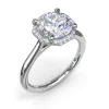 Discount Fana Octagon Halo Diamond Engagement Ring