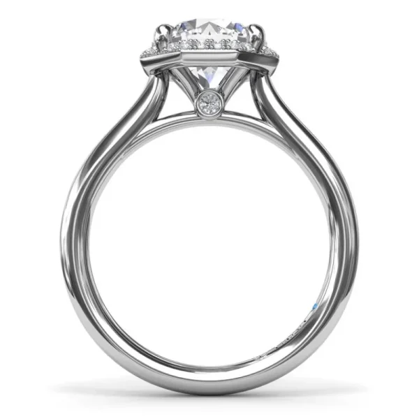 Discount Fana Octagon Halo Diamond Engagement Ring