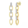 Clearance Kelley Collection Open Link Diamond Earrings