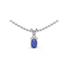 Discount Fana Oval Sapphire and Diamond Pendant