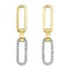 Hot Kelley Collection Paperclip Diamond Earrings