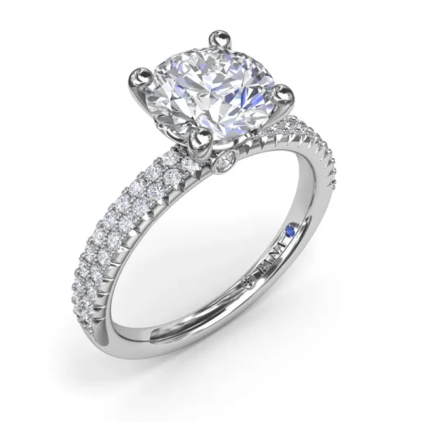 Clearance Fana Pavé Diamond Engagement Ring