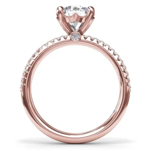 Clearance Fana Pavé Diamond Engagement Ring