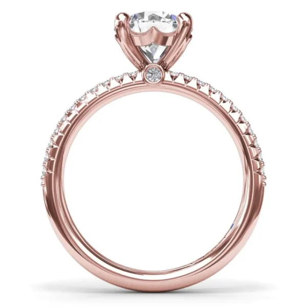 Clearance Fana Pavé Diamond Engagement Ring