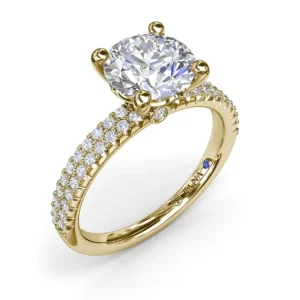 Clearance Fana Pavé Diamond Engagement Ring