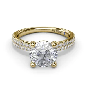 Clearance Fana Pavé Diamond Engagement Ring