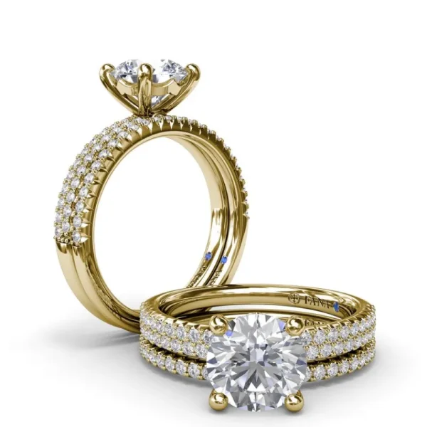 Clearance Fana Pavé Diamond Engagement Ring