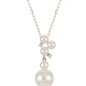 Online Kelley Collection Pearl & Diamond Necklace
