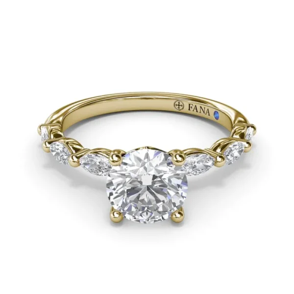 Clearance Fana Perfectly Polished Diamond Engagement Ring