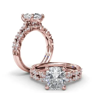 Discount Fana Petite Pave Diamond Engagement Ring