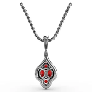 Discount Fana Precious Ruby and Diamond Pendant