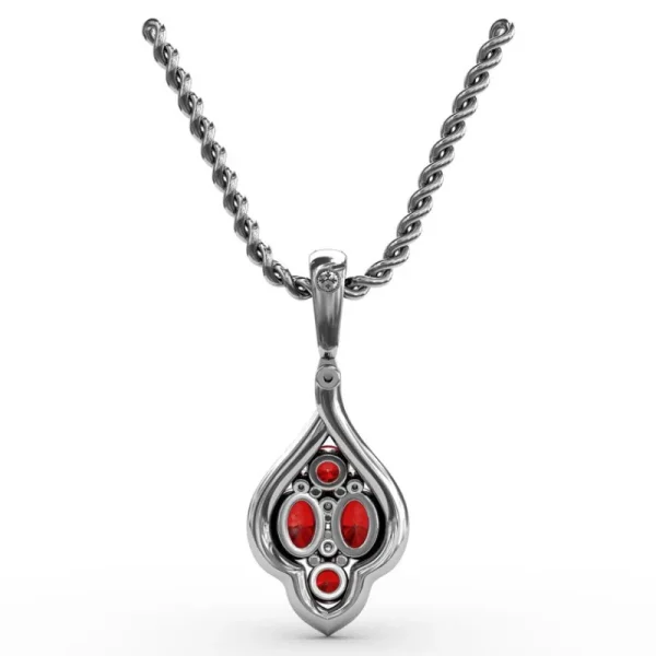 Discount Fana Precious Ruby and Diamond Pendant