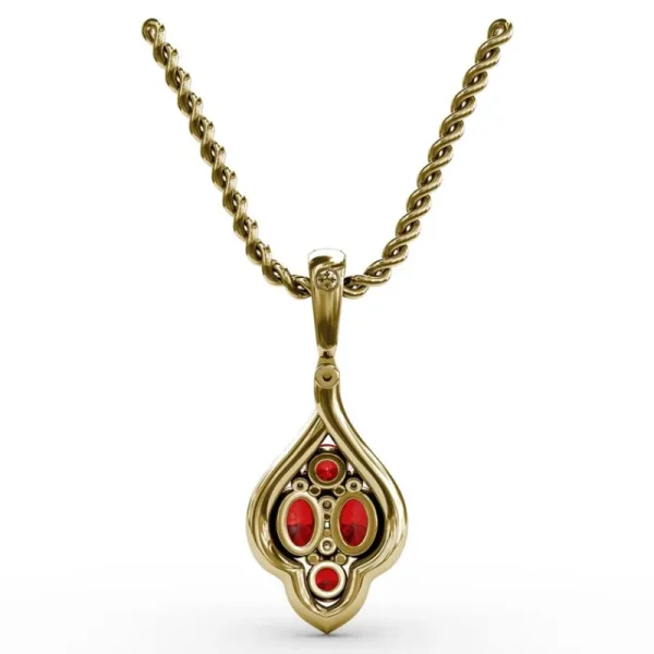 Discount Fana Precious Ruby and Diamond Pendant