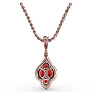 Discount Fana Precious Ruby and Diamond Pendant