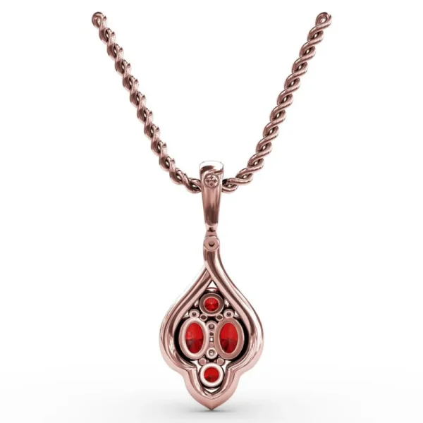 Discount Fana Precious Ruby and Diamond Pendant