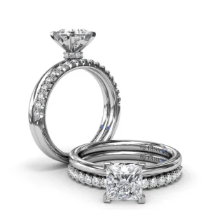 Clearance Fana Princess-Cut Diamond Engagement Ring