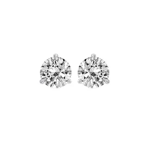 Hot Kelley Collection 3-Prong Martini Diamond Stud Earrings