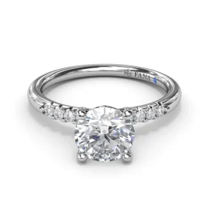 Clearance Fana Quarter Band Diamond Engagement Ring