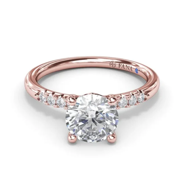 Clearance Fana Quarter Band Diamond Engagement Ring