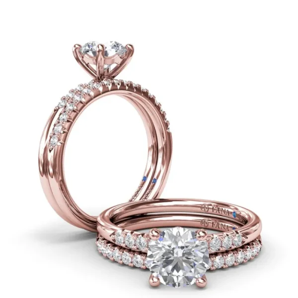 Clearance Fana Quarter Band Diamond Engagement Ring