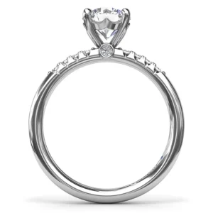Clearance Fana Quarter Band Diamond Engagement Ring