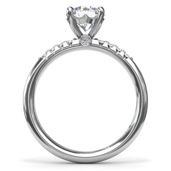 Clearance Fana Quarter Band Diamond Engagement Ring