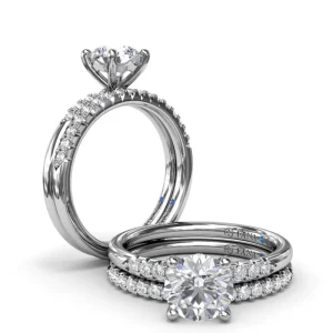 Clearance Fana Quarter Band Diamond Engagement Ring