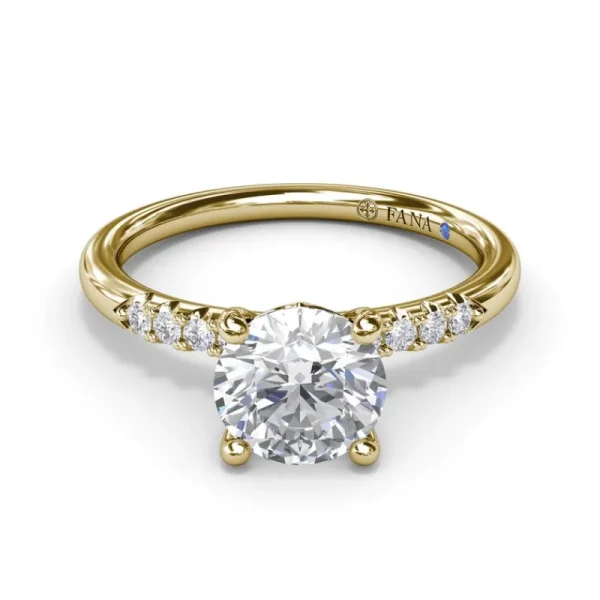 Clearance Fana Quarter Band Diamond Engagement Ring