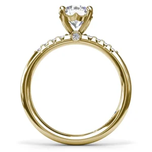 Clearance Fana Quarter Band Diamond Engagement Ring