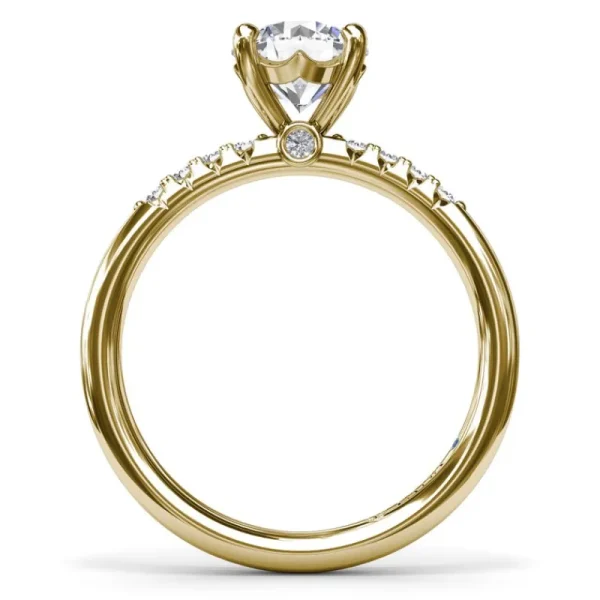 Clearance Fana Quarter Band Diamond Engagement Ring