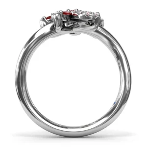 Fashion Fana Ruby and Diamond Catalina Ring