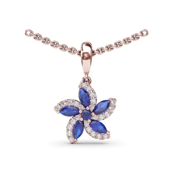 Discount Fana Sapphire and Diamond Catalina Pendant